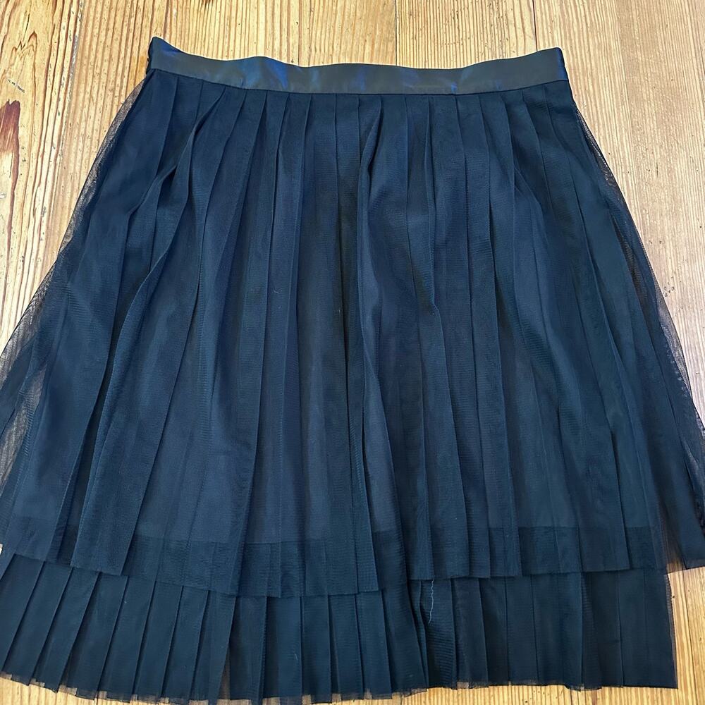 ModCloth Black Pleated Midi Skirt